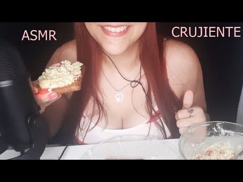 ASMR COMIENDO TOSTADAS | SONIDOS CRUJIENTES | MUKBANG TOSTADAS | ASMR en Español