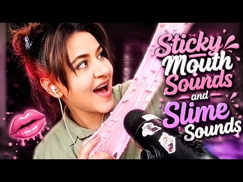 ASMR mouth sounds and slime sounds #ASMR