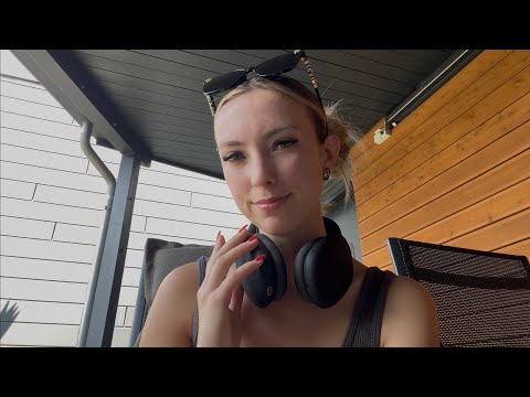 fast and chaotic ASMR in my garden🌿 (german/deutsch)