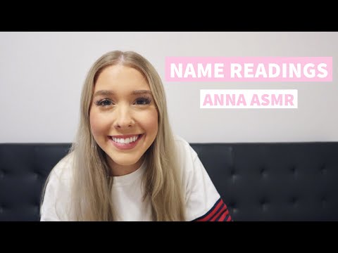 ASMR whispered name reading