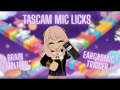 Roblox ASMR 😝tascam mic licks😝