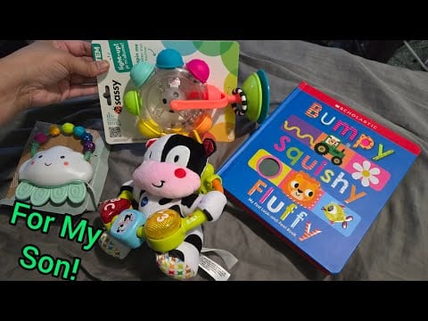 ASMR 2 mins Haul for my Son . Tapping , Crinkle Sounds Show and Tell.