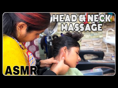 ASMR SCRATCHING HEAD, NECK MASSAGE ! INDIAN MASSEUSE DoLL !