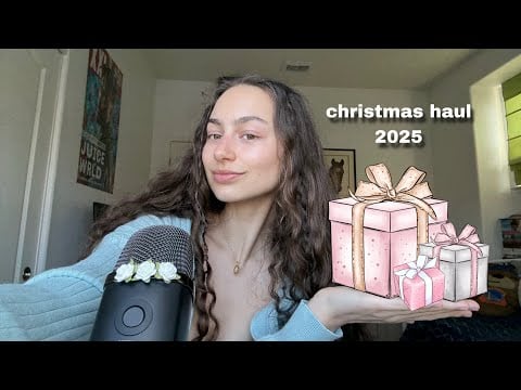 asmr what i got for christmas!