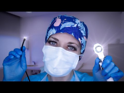 ASMR Ear Exam & Nasal Endoscopy - Otoscope, Vinyl Gloves, Realistic & Relaxing Personal Attention