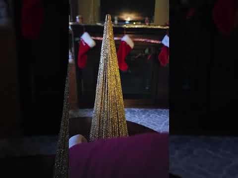 [ASMR Tascam] Golden Tree & Candle Sounds with Tascam 🎄✨