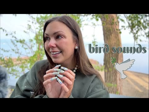 asmr/ one last video outside🥹🍃🪺 (tingly soft spoken ramble to keep you company)