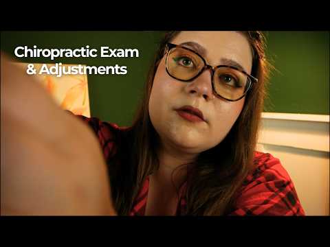 Chiropractic Clinic ASMR: Physical Exam & Adjustments (with Joint Cracking) 💫 Personal Attention RP