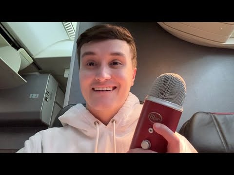 ASMR ON PLANE & AIRPORT 🛩️ (asmr in public)