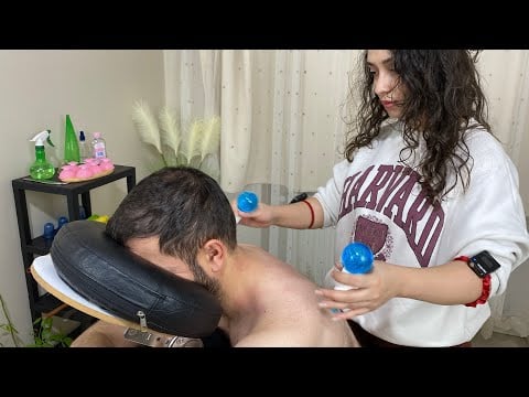 Deep Chair Massage with Tools | Intense ASMR Relaxation