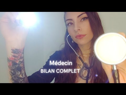 👩‍⚕️ASMR FRANÇAIS | ROLEPLAY MEDECIN | BILAN COMPLET | TEST VISUEL | CHUCHOTEMENT 👩‍⚕️