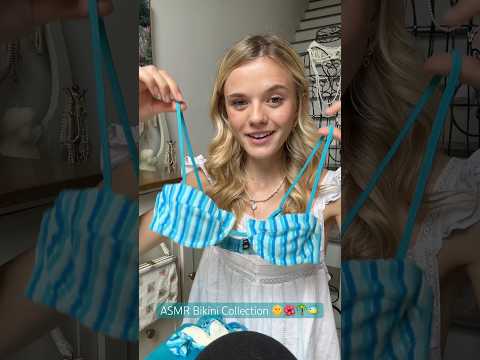 #asmr Bikini Collection 🩵 #fyp #asmrvideo #asmrsounds #bikini #haul #sleep #summer #relax
