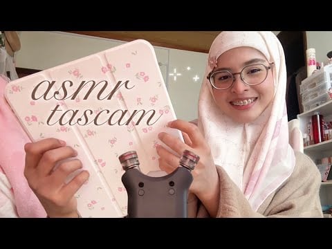 ASMR TASCAM ★ SENSITIVE TAPPING, SCRATCHING, MOUTH SOUNDS 🤍🦢