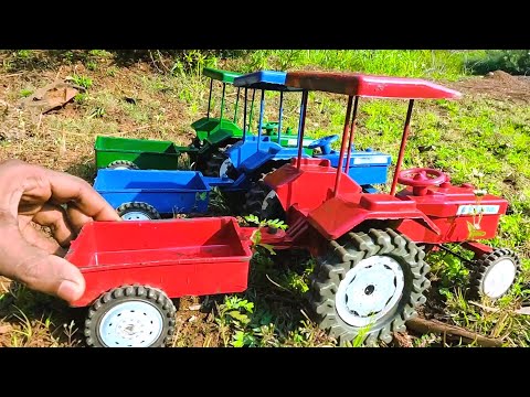 mini Tractor sand load stuck in mud help mini john deere Tractor | jcb video
