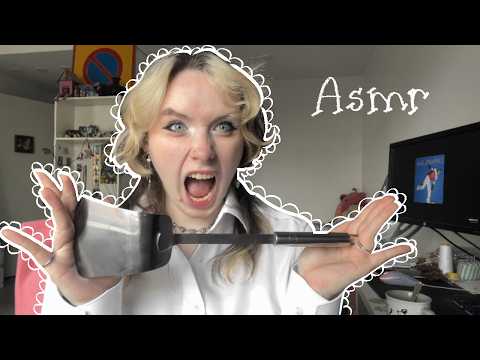 touching your face with different objects! lofi asmr
