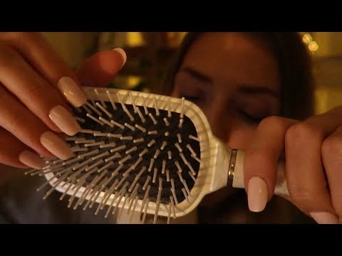 #ASMR 😴✨ Evening Whispers | Mouth Sounds, Hair Brush, Tapping, Reading, Fast & Slow Hand Movement 🥱🌚