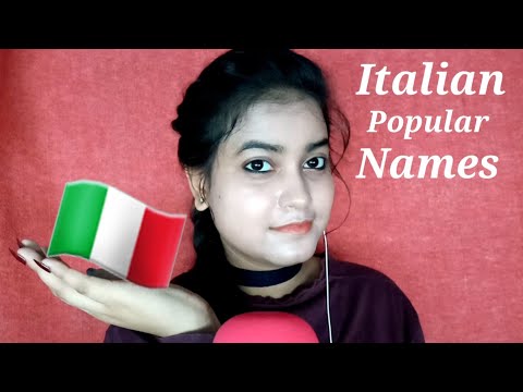 ASMR Whispering Popular Italian Names Trigger