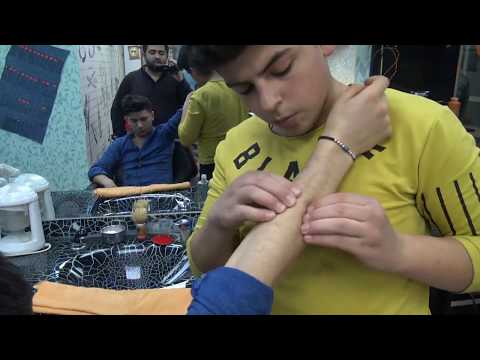 ASMR : TURKISH MASSAGE BARBER : head , back , arm , face massage : kafa , sırt , kol , yüz MASAJ'I