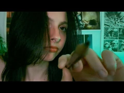 ASMR Drawing on your face ✏️ up close and personal
