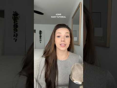 ASMR BUN TUTORIAL #asmr #whispering #hairtutorial