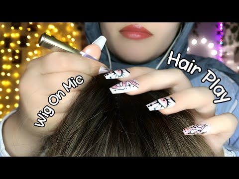 ASMR 💆🏻‍♀️ Wig On Mic – Scalp Scratching, Plucking & Soothing Massage | No Talking Just Tingling