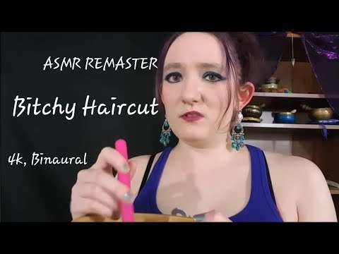 ASMR Remaster Bitchy Hairdresser (4k, Binaural)