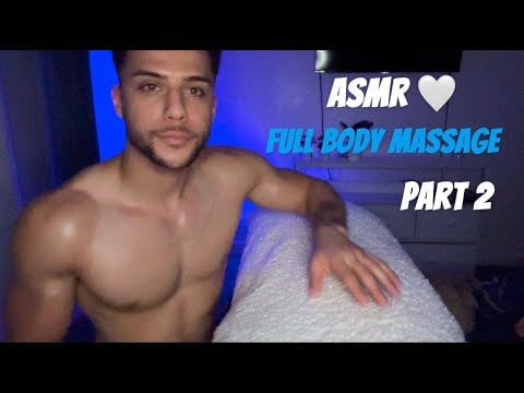 ASMR Male Full Body Massage to help with Stress & Anxiety (Male Whisper Ramble & Fabric Scratching)
