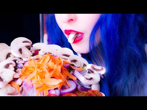 ASMR: Huge Vapiano Salad - Insalata Mista ~ Relaxing Eating Sounds [No Talking | Vegan] 😻