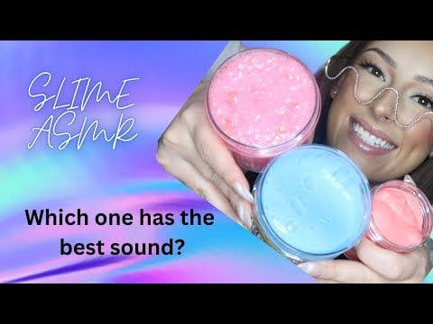 Slime ASMR | Ocean sounds, crunchy and buttery slime |