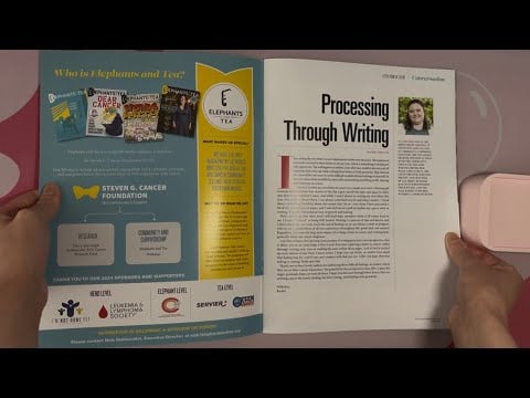 ASMR Flipping Through Elephants And Tea - June 2024 Issue | No Talking