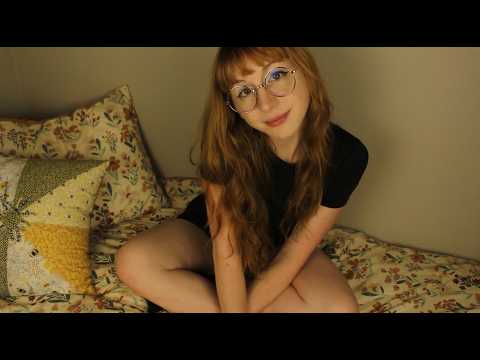unwind with me 🌙 bedtime stretch + self care (asmr)(body triggers)