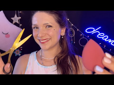 ASMR BEAUTY SALON - Makeup & Haircut for a Party (RP, Personal Attention, German/Deutsch)