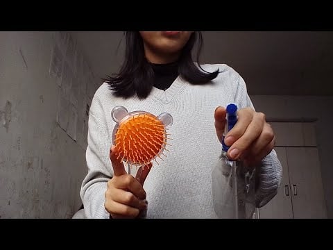 asmr casero roleplay peluquería te peino 💇🏻💈