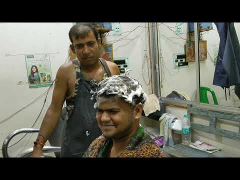 Asim barber Hair Cracking Shampoo massage with neck cracking asmr
