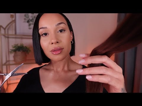 ASMR Slow & Immersive Haircut | Shampoo, Cut, Haircare & Brushing | Roleplay for Deep Sleep