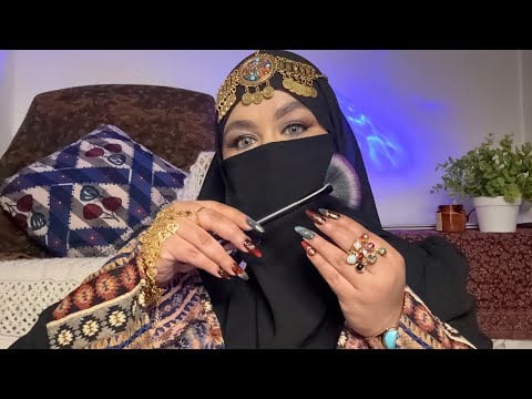 ASMR - Teaching You Persian Language (FARSI) /Face Brushing/ Face touching for deep sleep 😴 🇮🇷✨