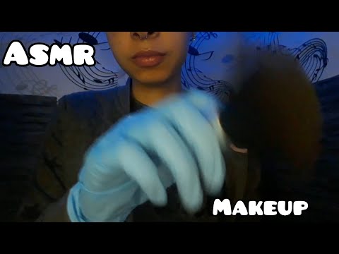 ASMR ◇ Doing your makeup with gloves 💙