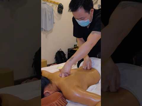 ASMR: Intense Chinese Medicine Back Massage with Black Mud #shorts