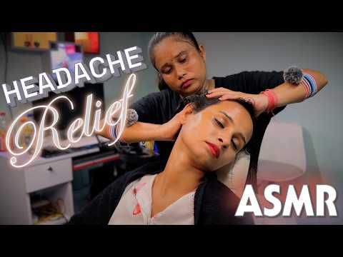 Deep Tissue Head Massage ASMR Pure Relaxing Session And Relief Anxiety & Headache By Masseuse Shin