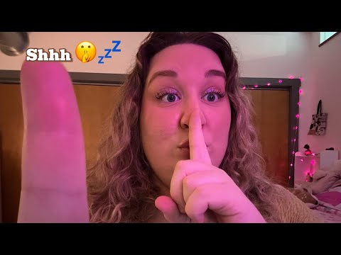 GUESS THE SILENT WORD (asmr inaudible whispering with hair touching visuals)