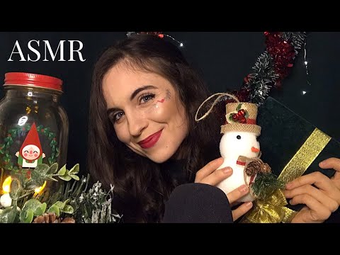 ASMR FRANCAIS 🌙 - Les petits déclencheurs de Noël 🎄🎅🏻 (+ Blabla & crépitements du feu 🔥)