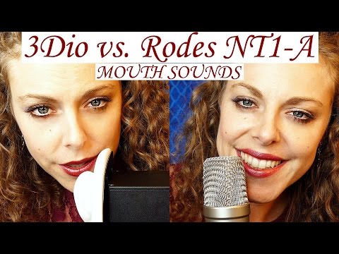 Epic ASMR Mouth Sounds Binaural Microphone Battle; 3Dio Free Space Pro vs. Rodes NT1-A