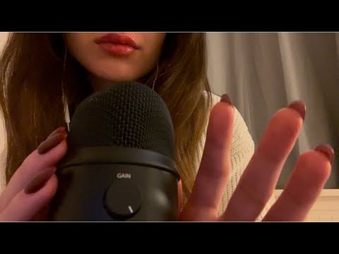 ASMR Up Close Christmas Trigger Words🎄 (Inaudible Whispering & Hand Sounds)