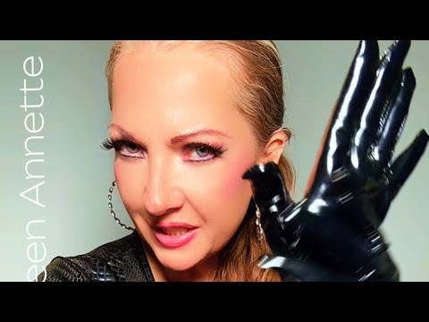 ASMR Black PVC Gloves & Leather Dress & PVC Boots #boots #gloves