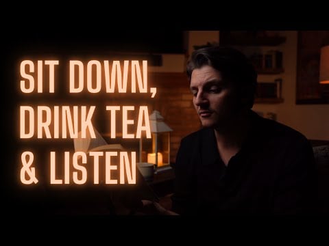 ASMR Reading The Hobbit and Drinking Tea | Cinematic ASMR