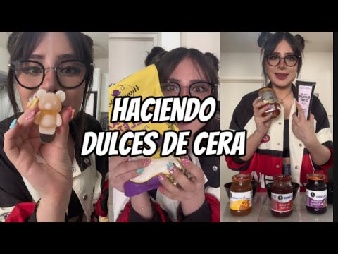 Versión completa de la receta para dulces de cera #asmr #recetasfaciles #waxcandy