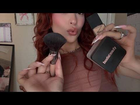 ASMR: Getting You Ready for a Night Out💋🍒 Realistic Makeup Roleplay (Rummaging)✨
