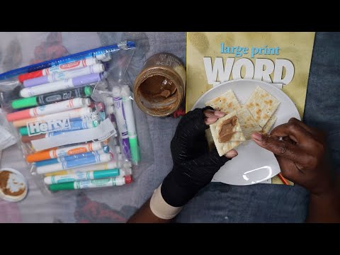 Word Search FF Words ASMR Almond Butter Crackers Eating Sounds