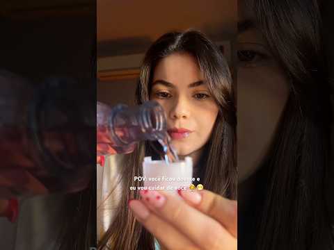 POV: você ficou doente e eu vou cuidar de você👩‍⚕️😷 #asmr #POV #asmrexam #asmrmedical