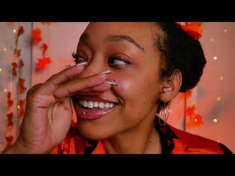1 HR COZY ASMR 🎃 (face touching, squishy, gentle triggers) 💤 (repost!)